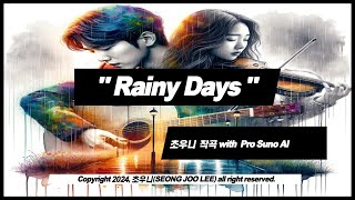 인공지능 작사작곡 - Suno song " Rainy Days " (guitar and violin) generated by AI