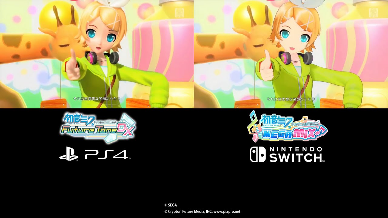 1080p 初音ミク Nintendo Switch Vs Ps4 比較 Hatsune Miku Graphics Comparison Youtube