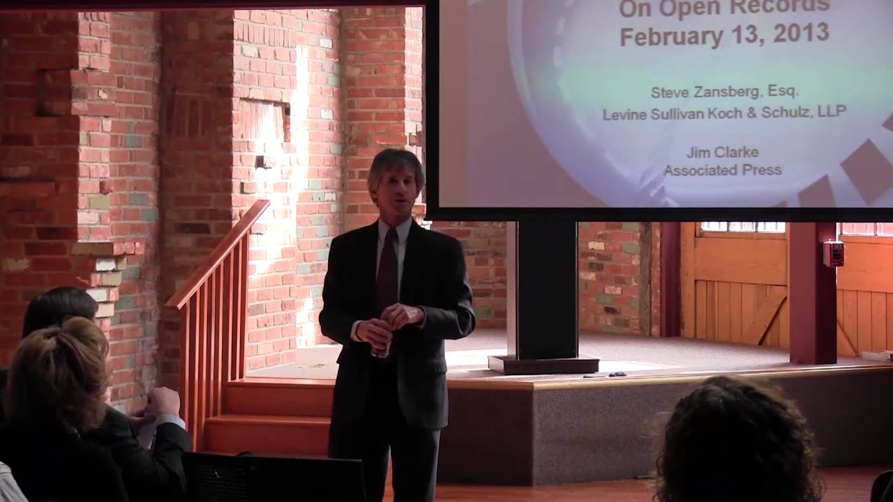 Colorado Open Records Act forum with Zansberg and Clarke, part 3