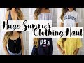 HUGE SUMMER TRY-ON CLOTHING HAUL ⎪BRANDY MELVILLE, TOPSHOP, FOREVER 21 + MORE!! ⎪JULIE MALONZO