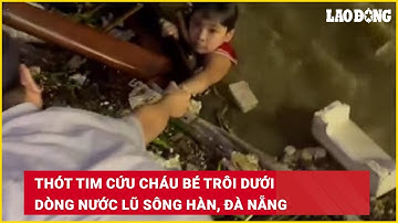 Thót tim cứu cháu bé trôi dưới dòng nước lũ sông Hàn, Đà Nẵng | Báo Lao Động