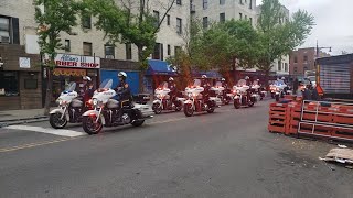 Final Ride Police Convoy for NYPD Officer