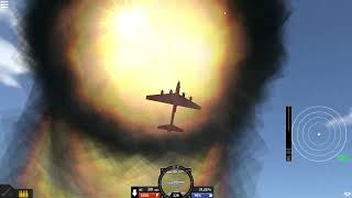 SimplePlanes dropping a nuclear bomb on the island