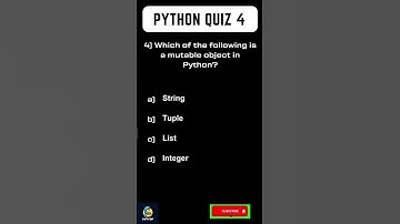 Python Quiz 4 | Learn Python Coding