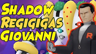 First Look at How to Beat Giovanni SHADOW REGIGIGAS Team in Pokemon GO!