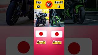 Ninja H2R VS Ninja H2 Sx|Full Comparison|#shortsfeed #ninjah2r #ninjah2sx #comparison #vs