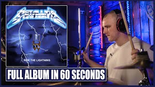 Metallica - Ride the Lightning | Album in 60 seconds (Drum cover) | David Winter