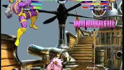 MvC2 Online (360): sidebeef808 (Ruby/Sent/Cab) vs Brett (MSP) 1 .:1.5.10:.