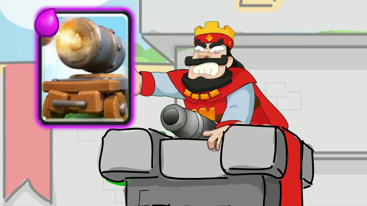 Анимация //clash royle// cannon cart VS royale giant - YouTube