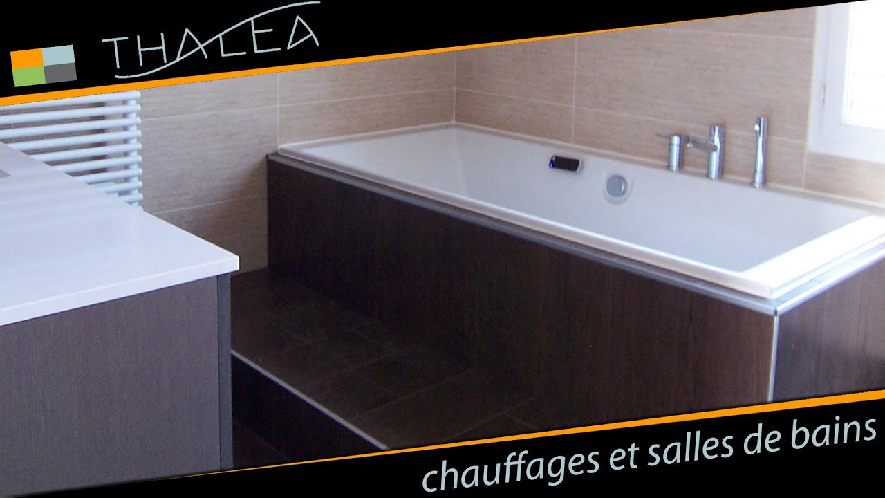 Thalea salle de bains : baignoire balnéo et douche à l'italienne ...