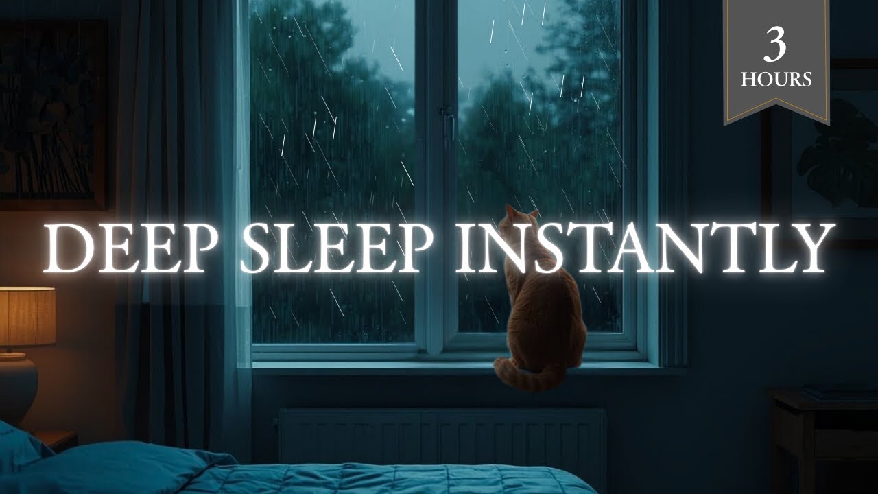 🌧️ Rain Sounds for Deep Sleep – Sleep Instantly | Relaxing Rain (No Music) 3 Hours