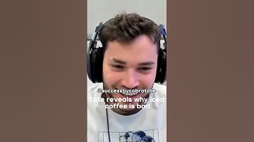 Andrew Tate reveals why Iced Coffee is unhealthy.