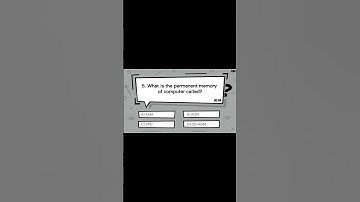 What is the permanent memory of computer called? | Great Mind Official