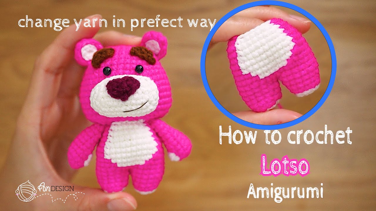 かぎ針編み】うさぎモチーフの編み方〜How to crochet a bunny motif 