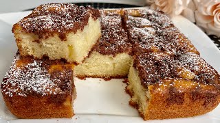 You'll make this cake in 5 minutes and with 1 egg every day! Simple and tasty.