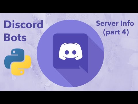 Make a Discord Bot with Python (Part 4: Getting Server Information) | Latest Discord Py Version