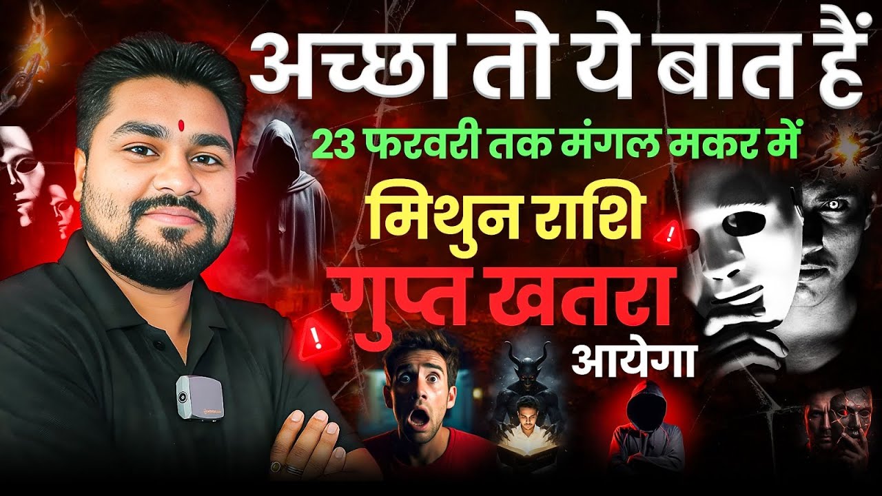 अच्छा तो ये बात है | 23 फरवरी तक मंगल मकर राशि में |Gemini/Mithun|मिथुन राशि गुप्त खतरा आएगा |