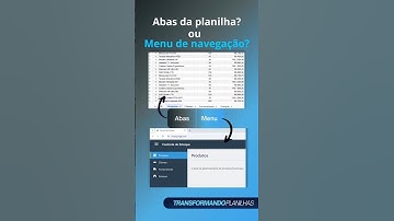 Dê à sua Planilha Google uma Navegação de Aplicativo!
