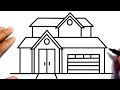 HOW TO DRAW THE HOUSE EASY | EASY HOUSE DRAWING TUTORIAL FOR BEGINNERS