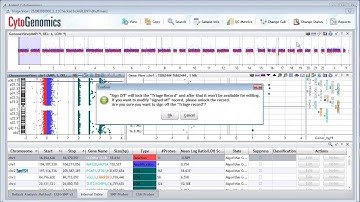 CytoGenomics: Checking out sample results and signing off