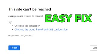 How To Fix ERR CONNECTION REFUSED