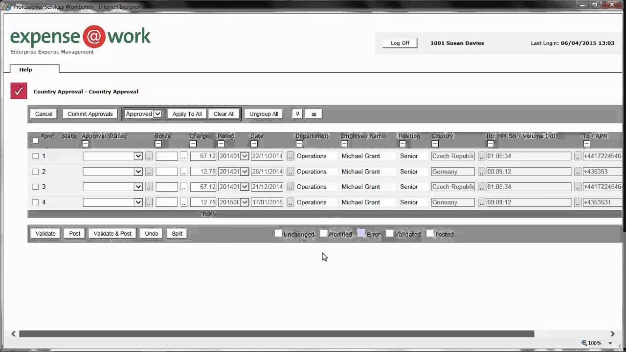 expense@work - Phone Statement Processing