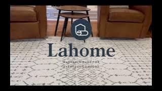 Hana Moroccan Geometric White Area Rug by Lahome