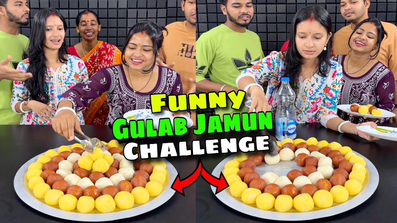 Funny Gulab Jamun Challenge With Family