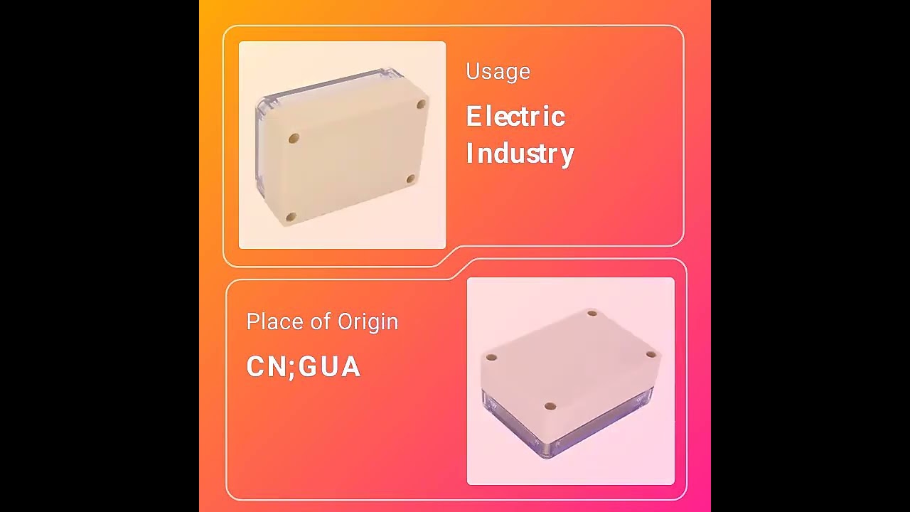 OEM Factory Custom ABS Outdoor Plastic Electronic Enclosure IP65 Waterproof Cable Junction Box Case