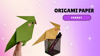 The Best Origami Paper Parrot Tutorial Ever Diy Craft Studio