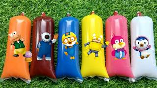 Pororo Playing with Colorful Water with Crong, Poby, Harry, Patty, Loopy, Eddy, Rody, Tongtong, Tutu