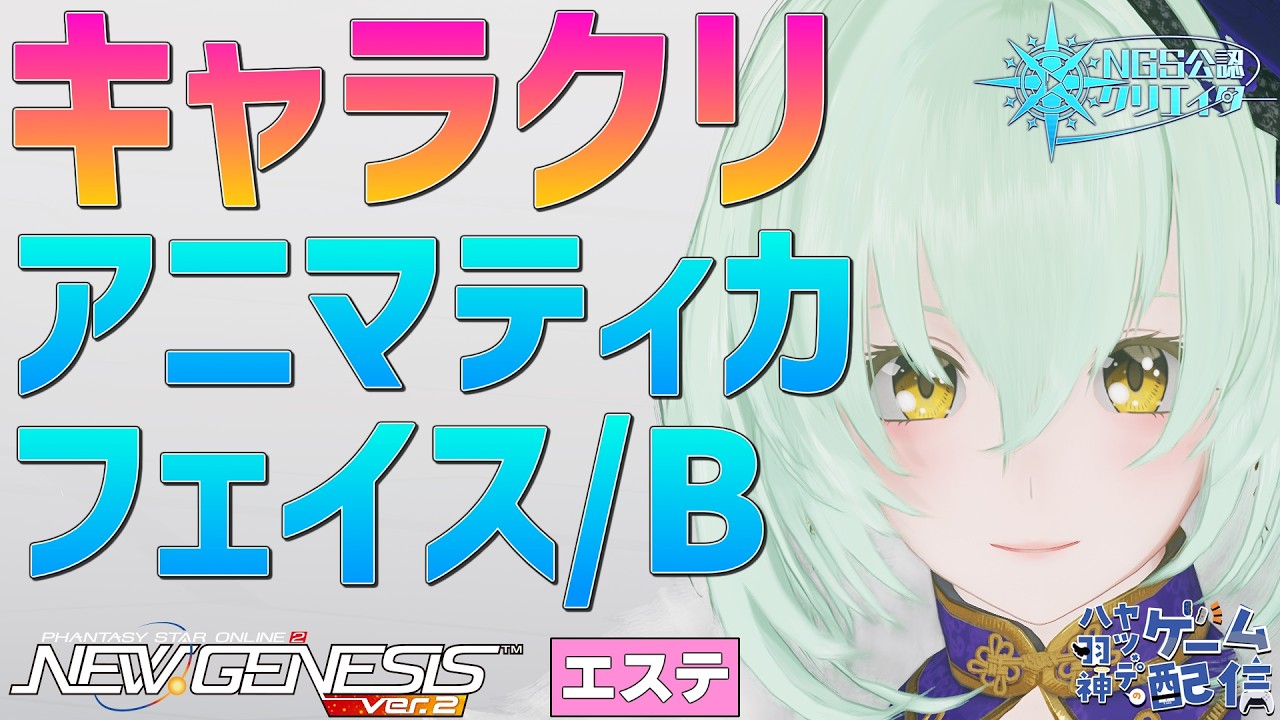 【#PSO2NGS/公認】朝活NGS アニマティカフェイス/B&ニューパッド系アクセ調整【#Vtuber】