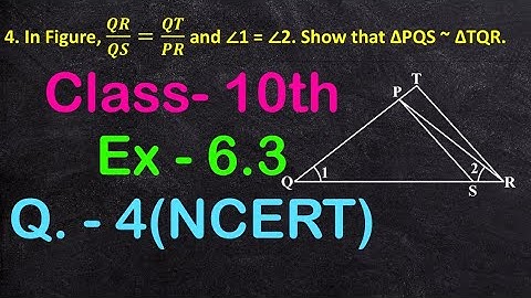 Class 10 Exercise 6.3 Question 4 | Class 10 Maths | Chapter 6 Triangles | CBSE | NCERT Solutions