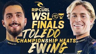 Filipe Toledo vs Ethan Ewing | Rip Curl WSL Finals 2023  Championship Heats Replay