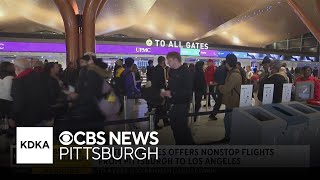United Airlines offering direct service to LAX from PIT