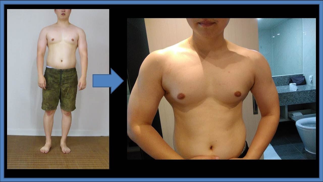 30일동안 몸 변화 과정(1 month body transformation) - 하루 바브라더스 루틴 + 푸쉬업 100개