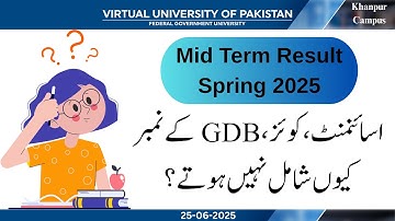 𝐖𝐡𝐲 𝐀𝐬𝐬𝐢𝐠𝐧𝐦𝐞𝐧𝐭𝐬, 𝐐𝐮𝐢𝐳 & 𝐆𝐃𝐁 𝐦𝐚𝐫𝐤𝐬 𝐚𝐫𝐞 𝐧𝐨𝐭 𝐢𝐧𝐜𝐥𝐮𝐝𝐞𝐝 𝐢𝐧 𝐌𝐢𝐝 𝐓𝐞𝐫𝐦 𝐑𝐞𝐬𝐮𝐥𝐭 ? 𝐄𝐱𝐩𝐥𝐚𝐧𝐚𝐭𝐢𝐨𝐧 | @VUkhanpur