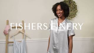 Fishers Finery 100% Mulberry Silk Short Pajamas | Collared Button Down Pure Silk Women's Sleepwear