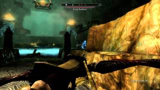 Power-leveling archery with Svaknir in Skyrim