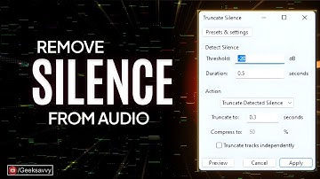 How to Remove Silence from Audio? Audacity: Truncate Detected Silence | Geek Savvy