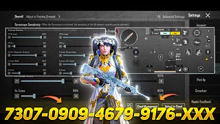 New Update 3.1Best Sensitivity Code Control Settings Pubg Mobile Bgmi Sensitivity Settings