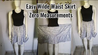 How to Sew a Wide Waist Skirt Without Taking Measurements | Easy Beginner-Friendly Tutorial How to Sew a Wide Waist Skirt Without Taking Measurements | Easy Beginner-Friendly Tutorial