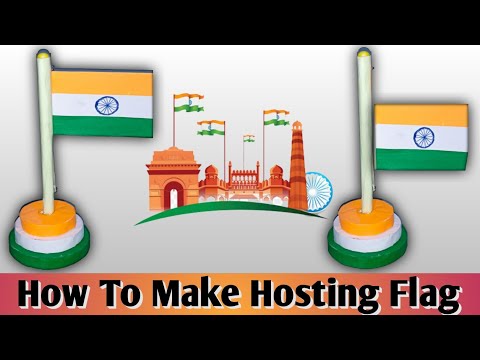 DIY Independence day flag hoisting / How to make INDIAN flag with paper / 15th August special craft