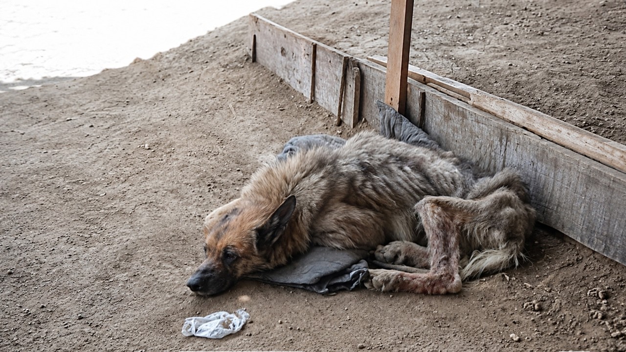 This German Shepherd Spent a Lifetime in Misery—Until Someone Finally Heard Her Weak Cry for Help!