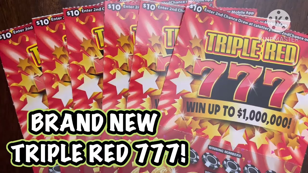 BRAND NEW TRIPLE RED 777! CA Scratchers