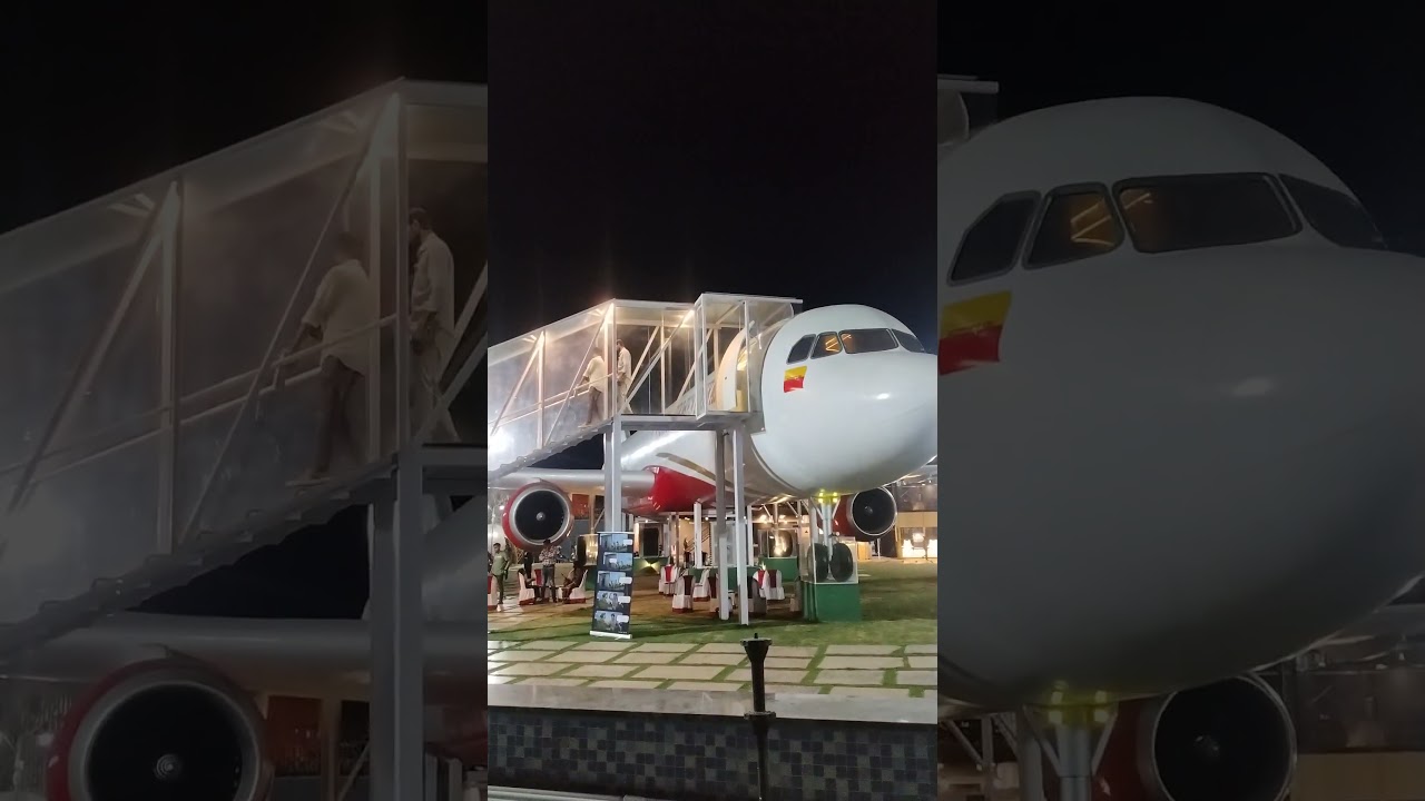 Aeroplane themed Restaurant in Bannerghatta, Bangalore. Tiger Aero Restaurant 