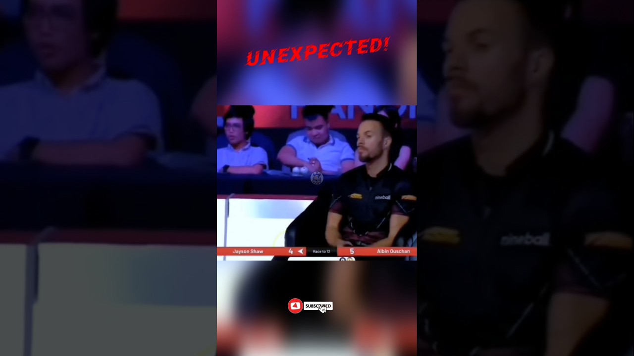 Albin ouschan made a blunder at a crucial moment!😲 #albinouschan #billiards #pool #9ball #8ballpool