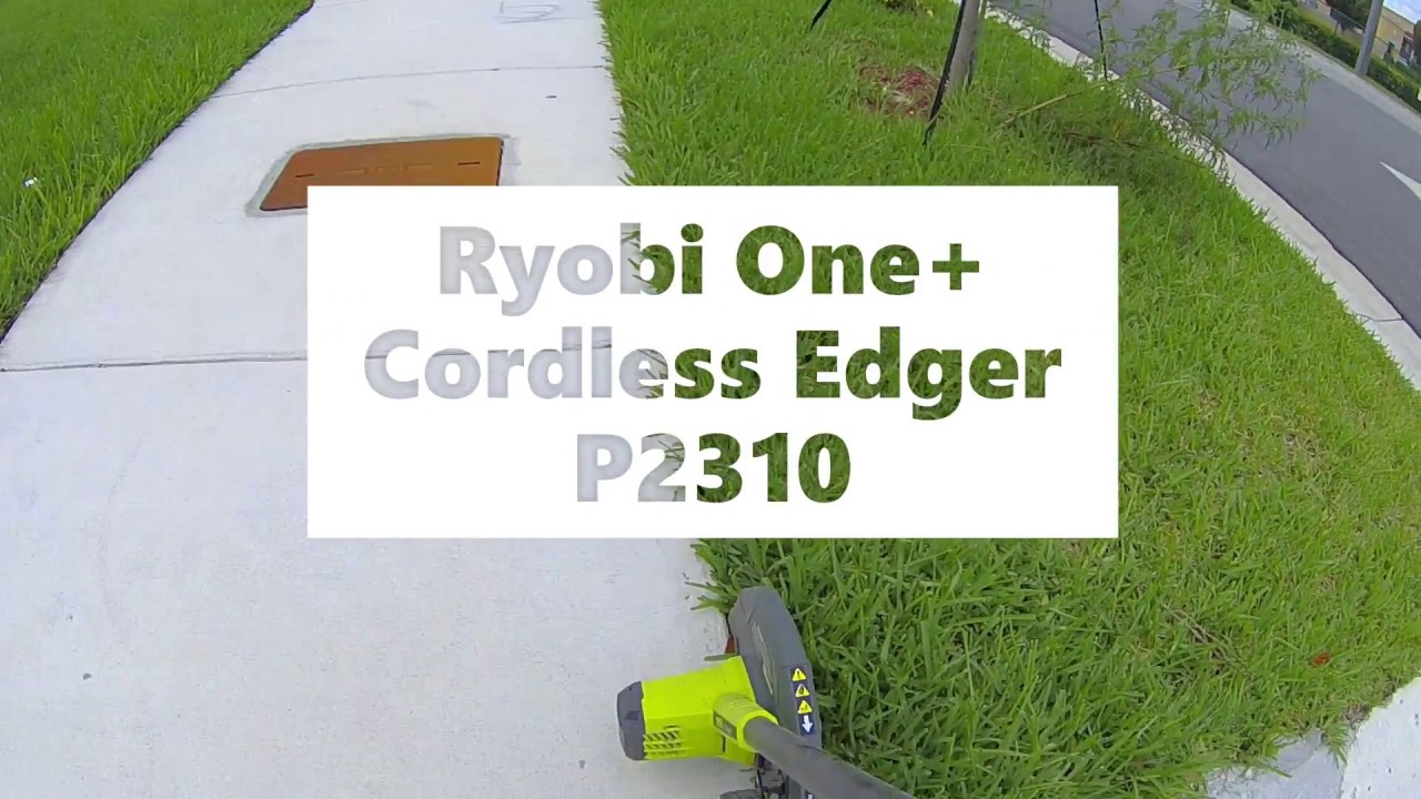 Ryobi One+ Cordless Edger P2310 YouTube