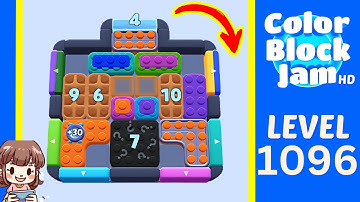 Color Block Jam Level 1096 Solution Walkthrough