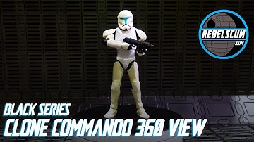 Star Wars Black Series Clone Commando Action Figure 360 View